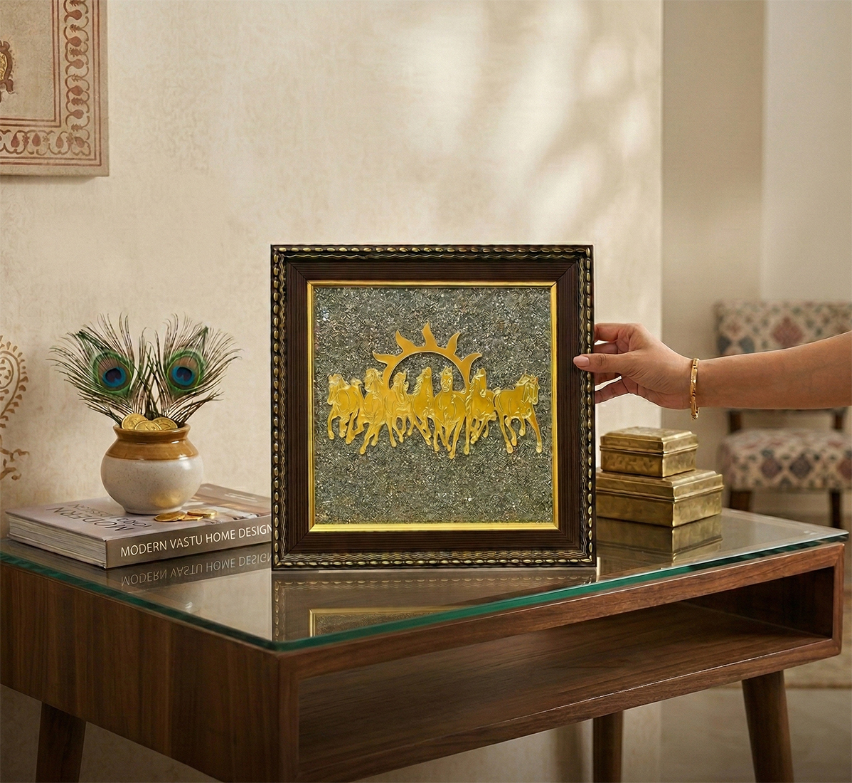 7 Horses Pyrite Frame