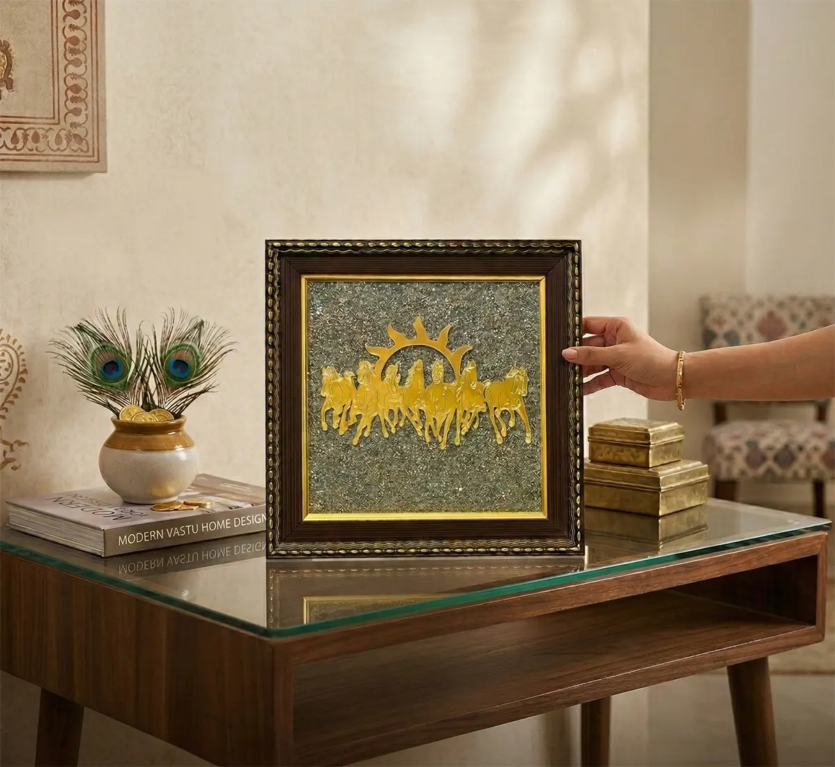 7 Horses Pyrite Frame angle 2