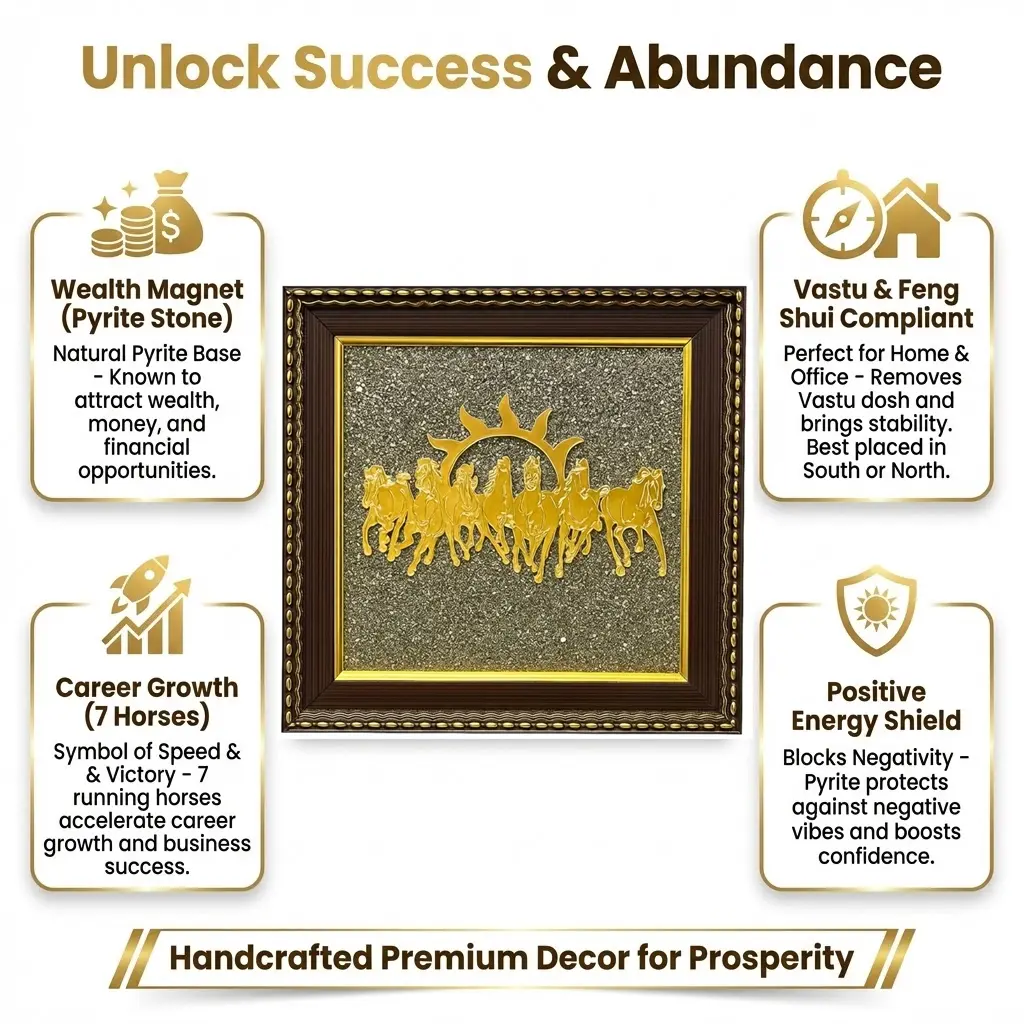 7 Horses Pyrite Frame angle 3