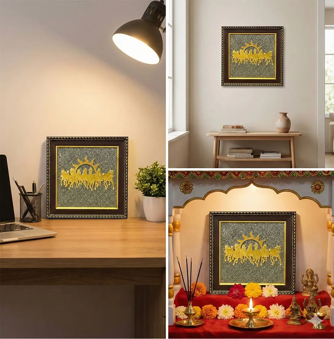 7 Horses Pyrite Frame angle 4